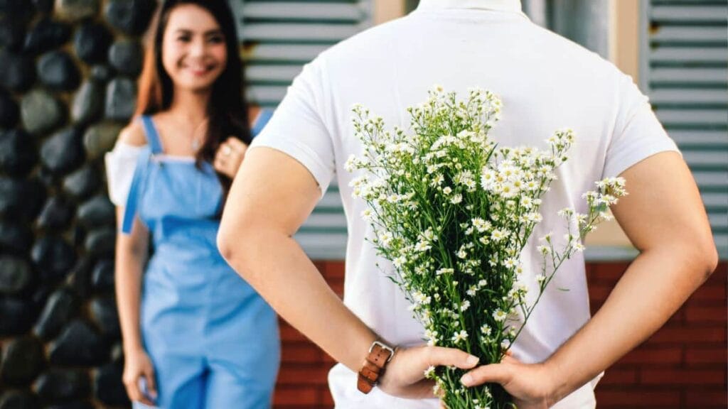 To make your girlfriend happy, gift her flowers