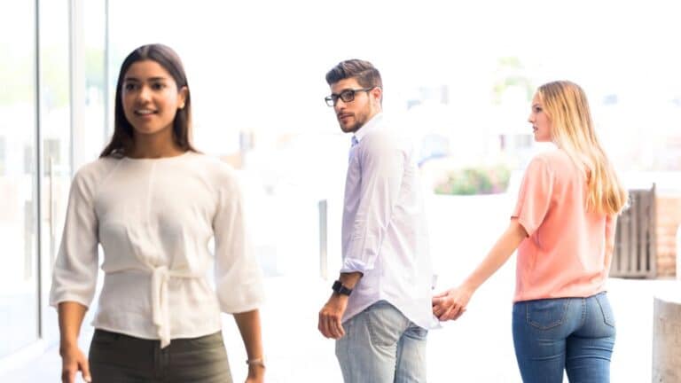 How to get his attention from other woman