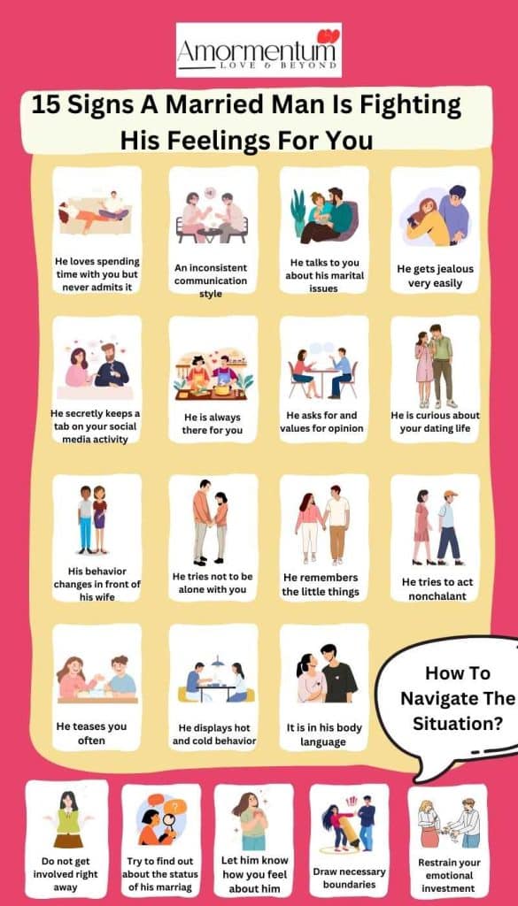 Infographic- 15 Signs A Married Man Is Fighting His Feelings For You