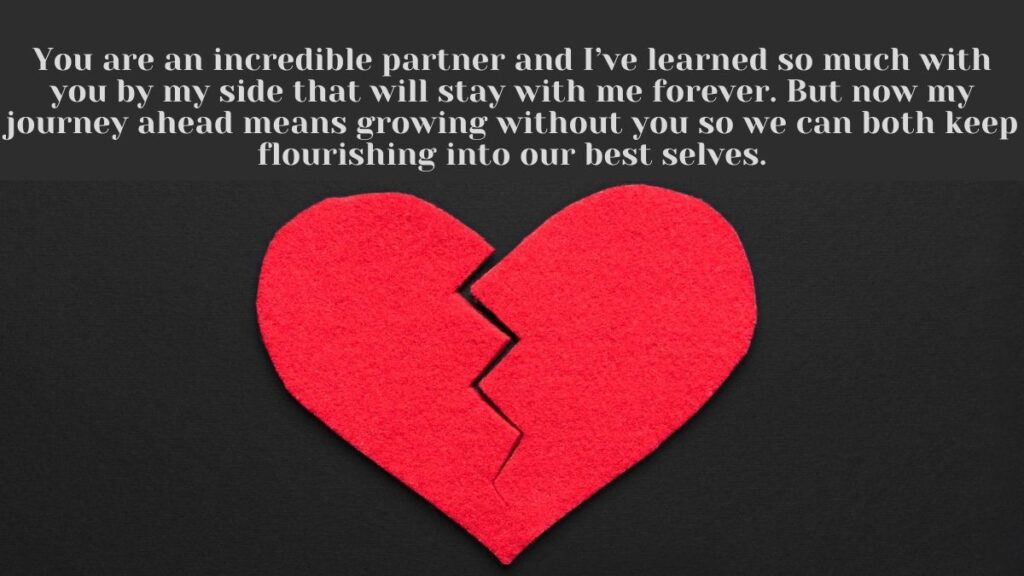 When you want to breakup because of personal growth