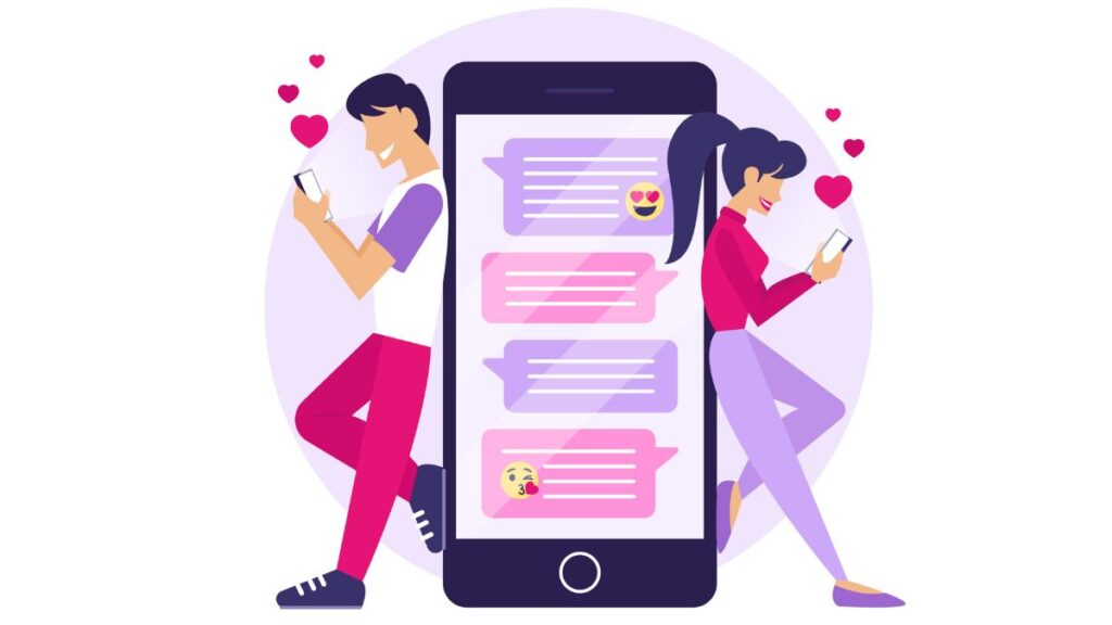 Guy texting a girl he likes